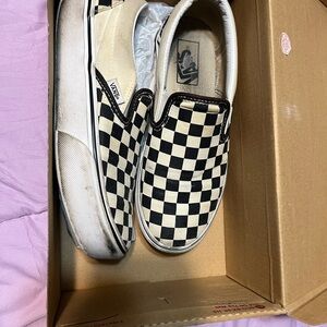 Vans Checkerboard Slip-On Sneakers Platform